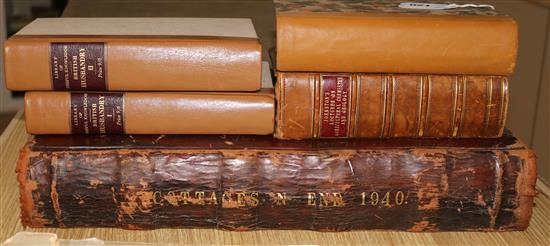 A collection of leather bounds